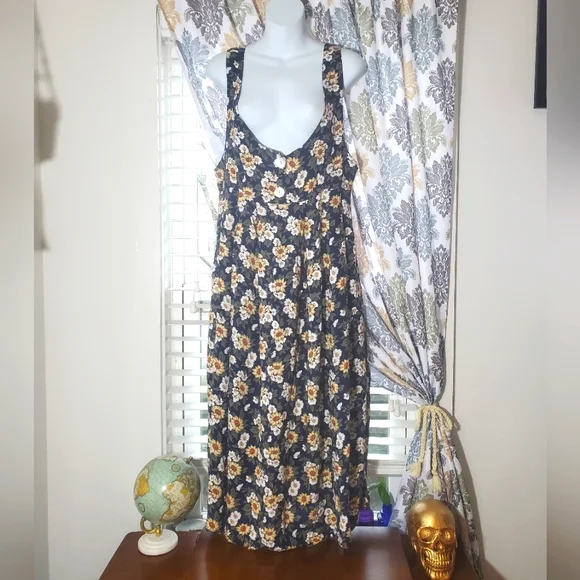 yellow backless dress Francoise | Lemon Cowl Neck Backless Maxi Dress With Lace Insert